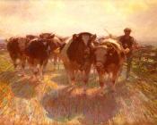 Cattle Drive on the Farm Road - 黑里奇·凡·佐格尔